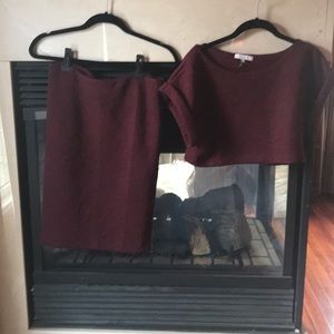 Skirt and top